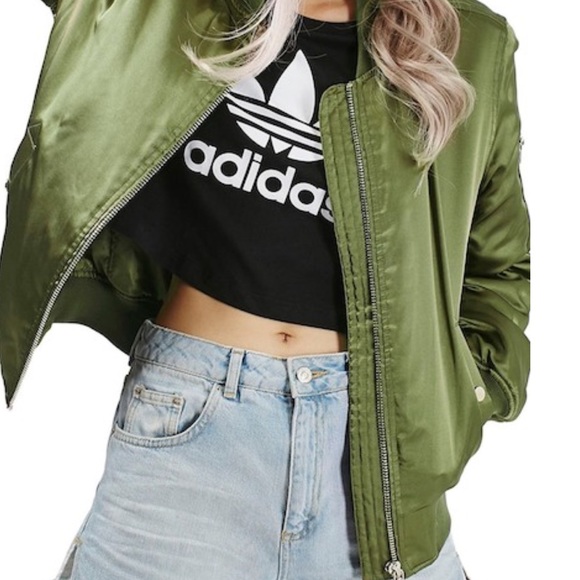 Topshop Jackets & Blazers - ☀️SALE☀️Topshop shiny bomber jacket